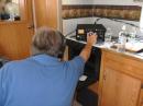Steve adjusts tuner on CW